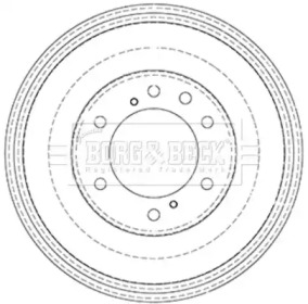 Тормозный барабан BORG & BECK BBR7245