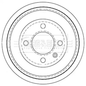 Тормозный барабан BORG & BECK BBR7256