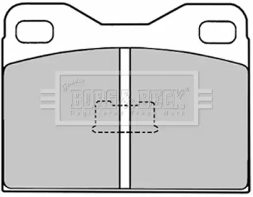 Комплект тормозных колодок BORG & BECK BBP1006