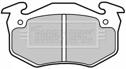 Комплект тормозных колодок BORG & BECK BBP1018