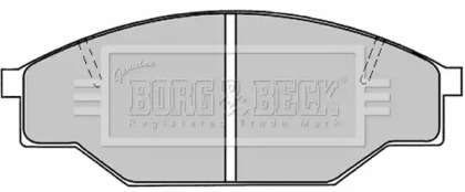 Комплект тормозных колодок BORG & BECK BBP1019