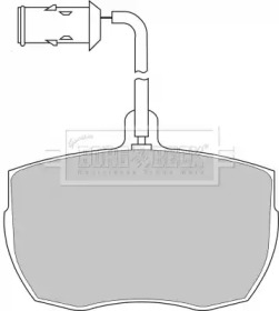 Комплект тормозных колодок BORG & BECK BBP1026