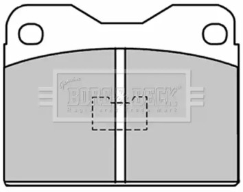 Комплект тормозных колодок BORG & BECK BBP1033