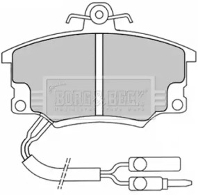 Комплект тормозных колодок BORG & BECK BBP1037