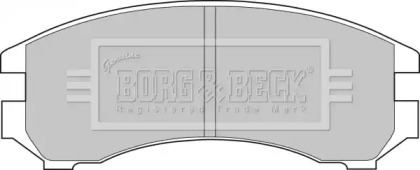 Комплект тормозных колодок BORG & BECK BBP1051