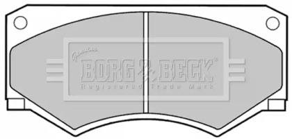 Комплект тормозных колодок BORG & BECK BBP1056