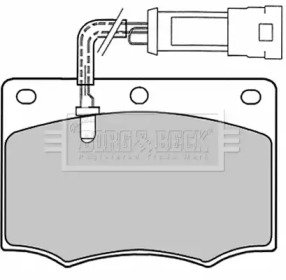 Комплект тормозных колодок BORG & BECK BBP1058