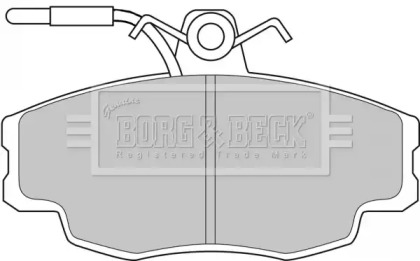 Комплект тормозных колодок BORG & BECK BBP1062