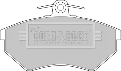 Комплект тормозных колодок BORG & BECK BBP1076