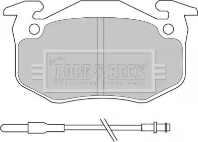 Комплект тормозных колодок BORG & BECK BBP1097