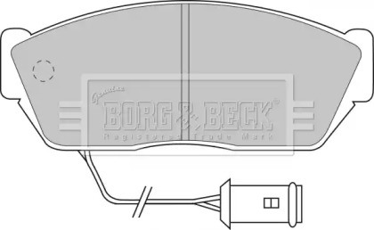 Комплект тормозных колодок BORG & BECK BBP1102