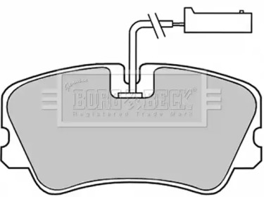 Комплект тормозных колодок BORG & BECK BBP1140