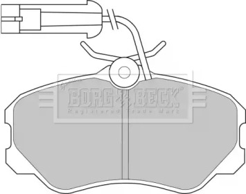 Комплект тормозных колодок BORG & BECK BBP1142