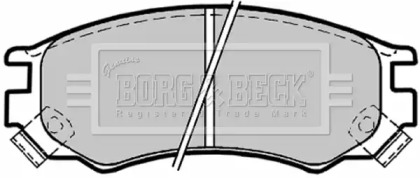 Комплект тормозных колодок BORG & BECK BBP1156