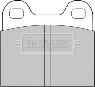 Комплект тормозных колодок BORG & BECK BBP1260