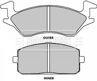 Комплект тормозных колодок BORG & BECK BBP1264