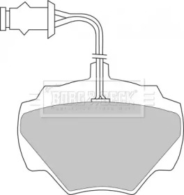 Комплект тормозных колодок BORG & BECK BBP1279