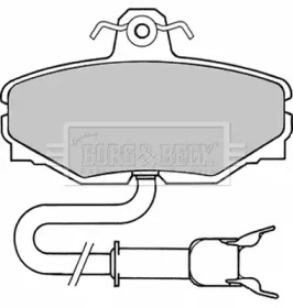 Комплект тормозных колодок BORG & BECK BBP1334