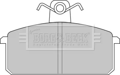 Комплект тормозных колодок BORG & BECK BBP1348