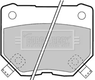 Комплект тормозных колодок BORG & BECK BBP1349