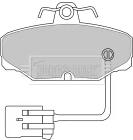 Комплект тормозных колодок BORG & BECK BBP1433