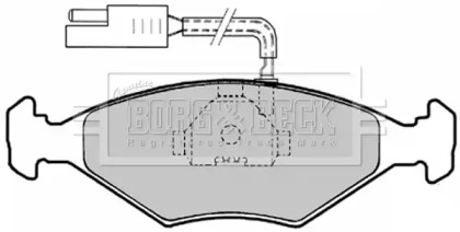 Комплект тормозных колодок BORG & BECK BBP1456