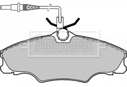 Комплект тормозных колодок BORG & BECK BBP1459