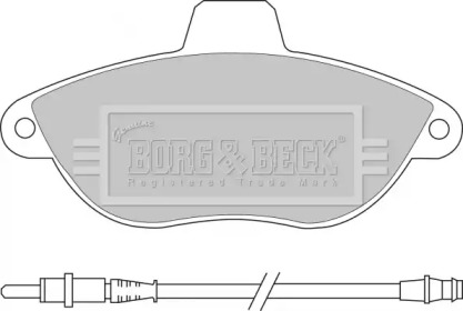 Комплект тормозных колодок BORG & BECK BBP1461