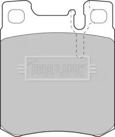 Комплект тормозных колодок BORG & BECK BBP1462