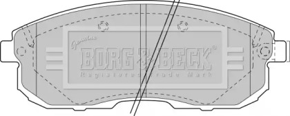 Комплект тормозных колодок BORG & BECK BBP1473