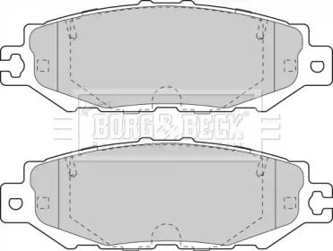 Комплект тормозных колодок BORG & BECK BBP1570