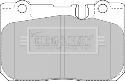 Комплект тормозных колодок BORG & BECK BBP1631