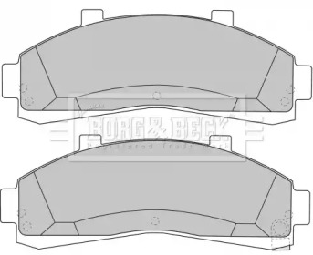 Комплект тормозных колодок BORG & BECK BBP1644
