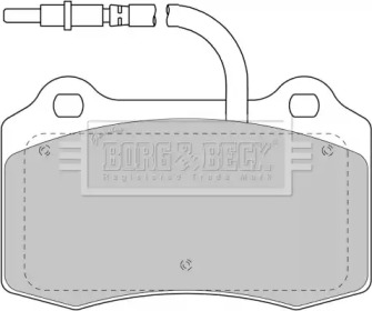 Комплект тормозных колодок BORG & BECK BBP1674