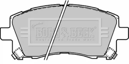 Комплект тормозных колодок BORG & BECK BBP1680