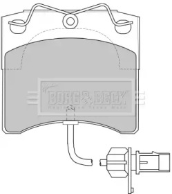 Комплект тормозных колодок BORG & BECK BBP1702