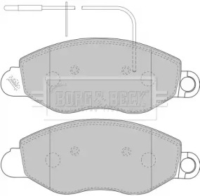Комплект тормозных колодок BORG & BECK BBP1850