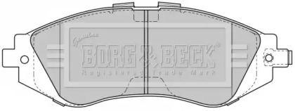 Комплект тормозных колодок BORG & BECK BBP1881