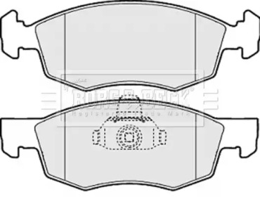 Комплект тормозных колодок BORG & BECK BBP1886