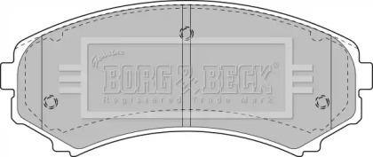 Комплект тормозных колодок BORG & BECK BBP1891