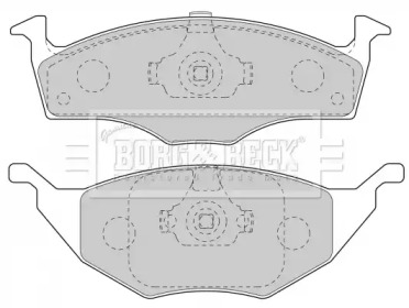 Комплект тормозных колодок BORG & BECK BBP1904