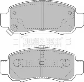 Комплект тормозных колодок BORG & BECK BBP1906