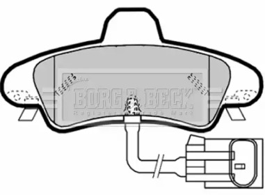 Комплект тормозных колодок BORG & BECK BBP1908