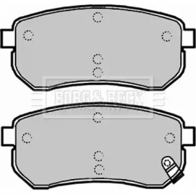 Комплект тормозных колодок BORG & BECK BBP1932