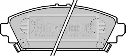 Комплект тормозных колодок BORG & BECK BBP1995