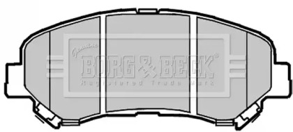 Комплект тормозных колодок BORG & BECK BBP2084