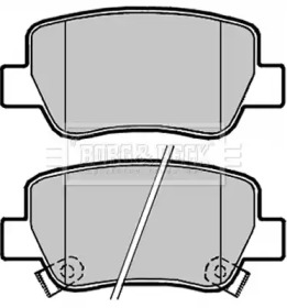 Комплект тормозных колодок BORG & BECK BBP2099