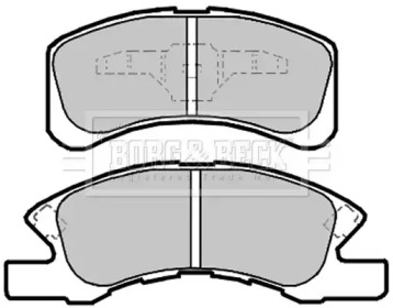 Комплект тормозных колодок BORG & BECK BBP2141
