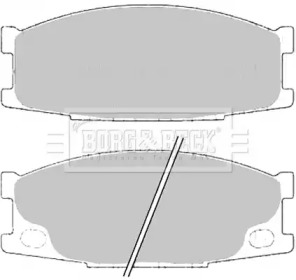 Комплект тормозных колодок BORG & BECK BBP2193