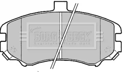 Комплект тормозных колодок BORG & BECK BBP2203